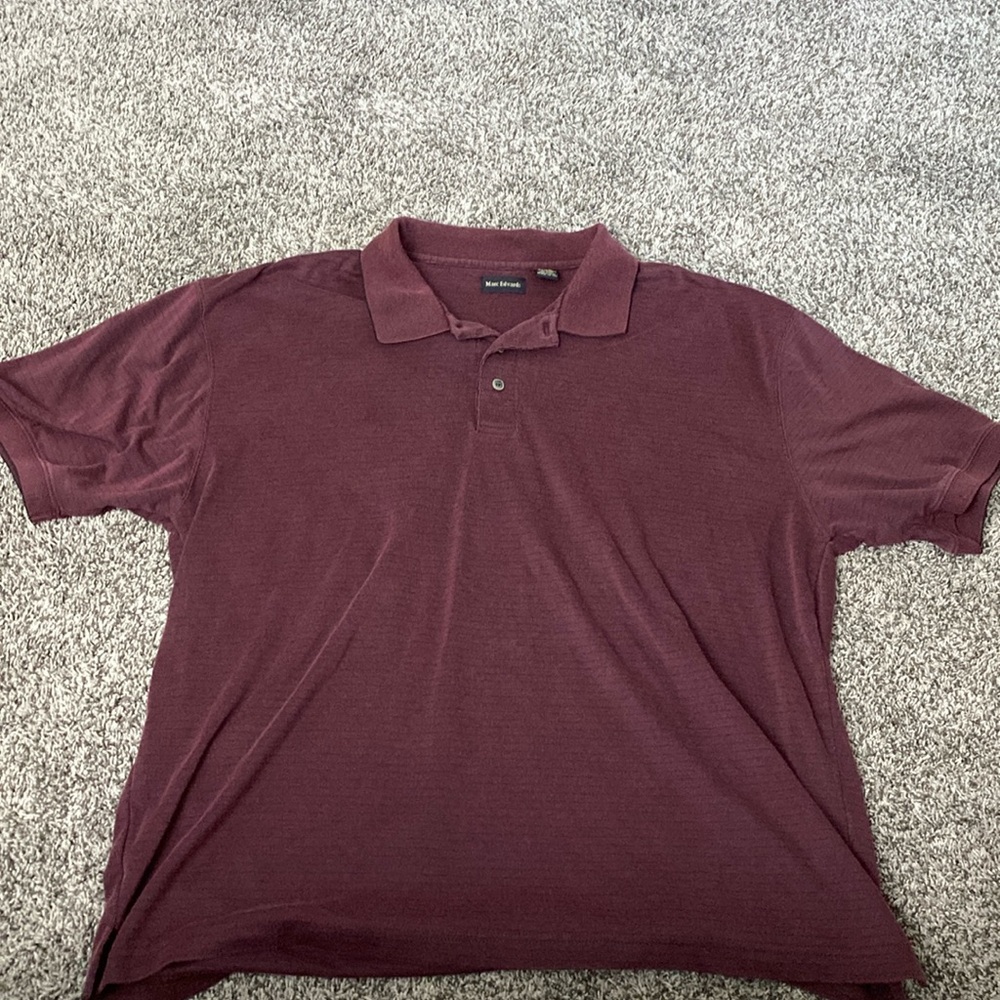 Men's Marc Edwards maroon polo